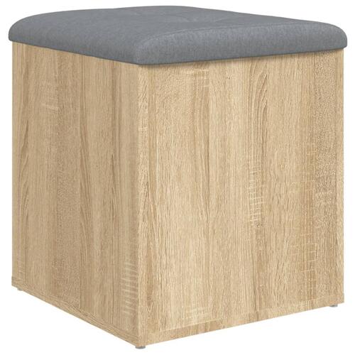 Skobænk 42x42x45 cm konstrueret træ sonoma-eg