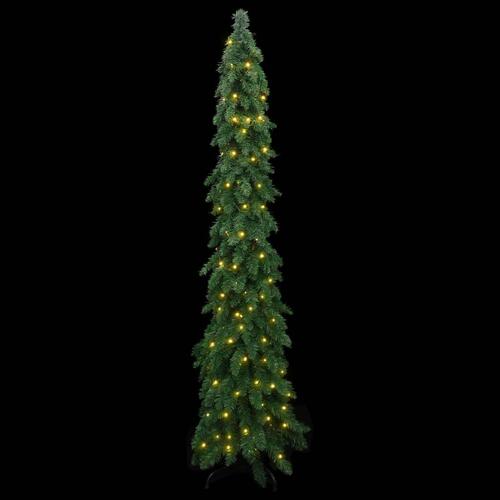 Kunstigt juletræ med 130 LED'er 210 cm