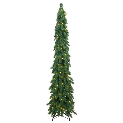 Kunstigt juletræ med 130 LED'er 210 cm