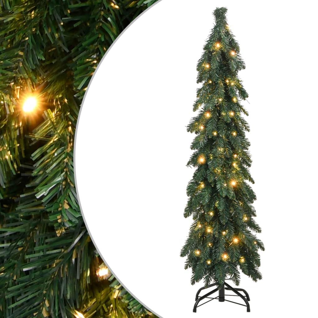 Kunstigt juletræ med 80 LED'er 150 cm