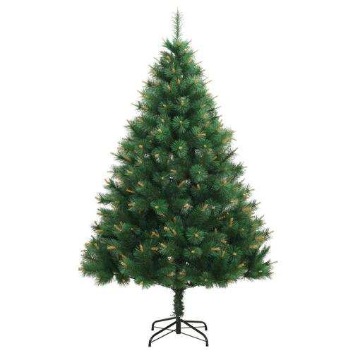Kunstigt juletræ med juletræsfod 120 cm hængslet