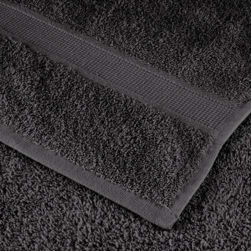 Premium gæstehåndklæder - 10 stk. antracit, 30×50 cm, 600 gsm (SOLUND)