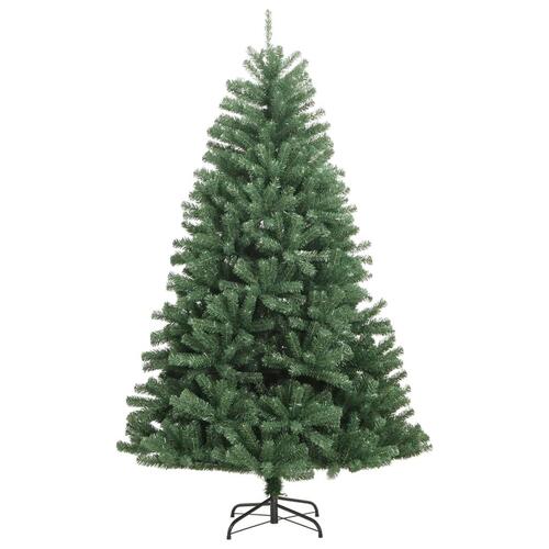 Kunstigt juletræ med juletræsfod 120 cm hængslet grøn