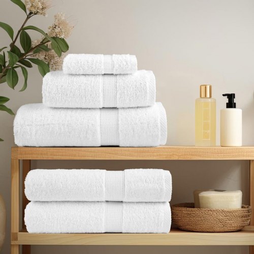 Premium gæstehåndklæder - 2 stk. hvid 30×50 cm, 600 gsm (SOLUND)
