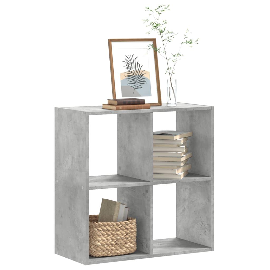 Skab 68,5x32x68,5 cm konstrueret træ betongrå
