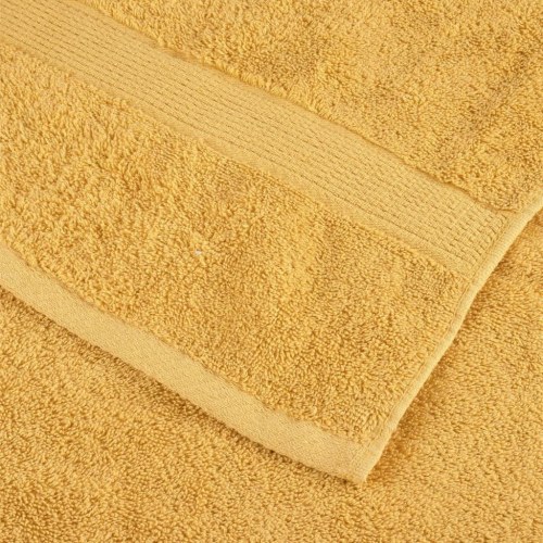 Premium gæstehåndklæder - SOLUND 4 stk., guld, 30×50 cm, 600 gsm
