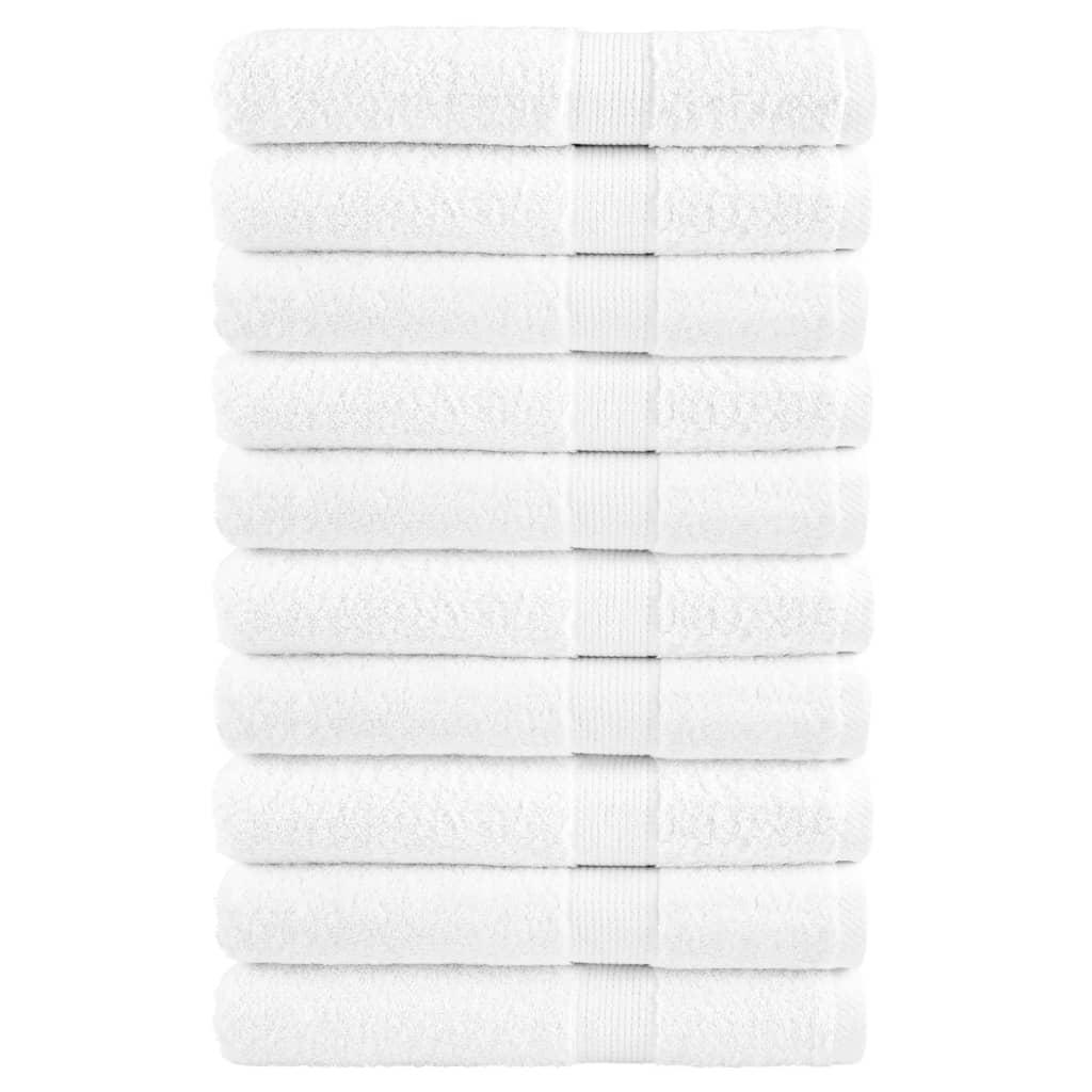 Saunahåndklæder SOLUND 10 stk. Premium 80x200 cm 600 g/m2 hvid