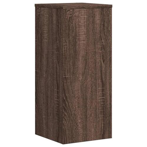 Plantestativer 2 stk. 30x30x70 cm konstrueret træ brunt eg
