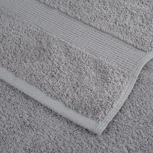 Håndklæder 10 stk. Premium 50x100 cm 100 % bomuld grå
