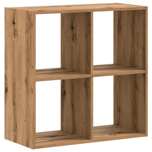 Skab 68,5x32x68,5 cm konstrueret træ egetræsfarve
