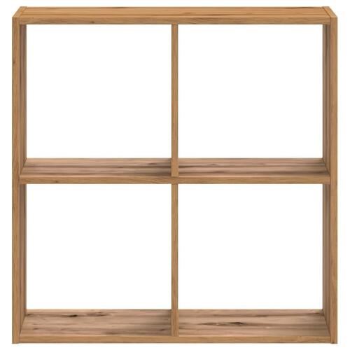 Skab 68,5x32x68,5 cm konstrueret træ egetræsfarve