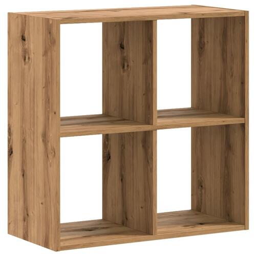 Skab 68,5x32x68,5 cm konstrueret træ egetræsfarve