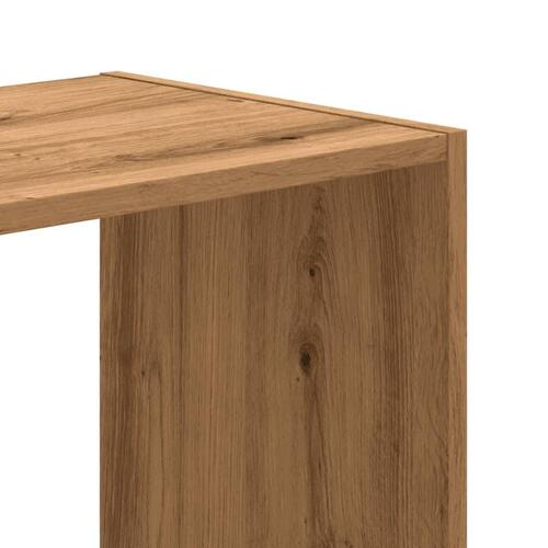 Skab 68,5x32x68,5 cm konstrueret træ egetræsfarve