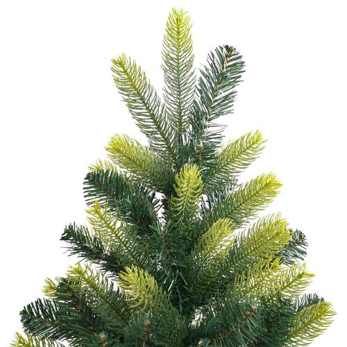Kunstigt juletræ med juletræsfod 120 cm hængslet