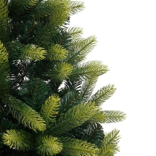 Kunstigt juletræ med juletræsfod 120 cm hængslet