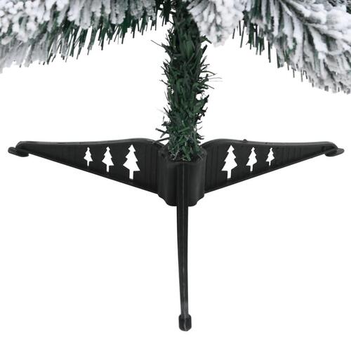 Kunstigt juletræ med 30 LED'er og sne 60 cm