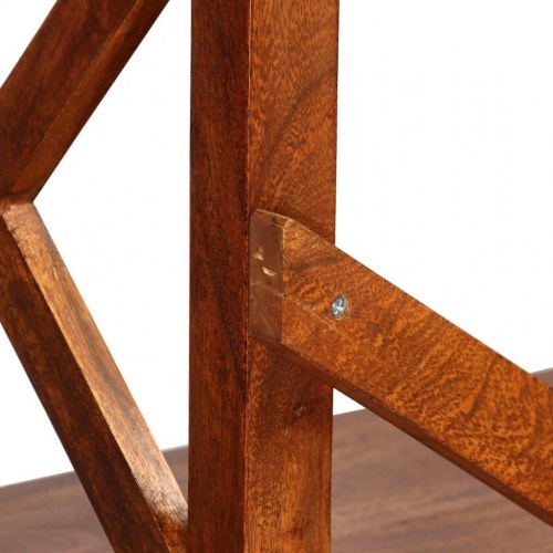 Bogreol 60x30x160 cm massivt akacietræ med honningfinish