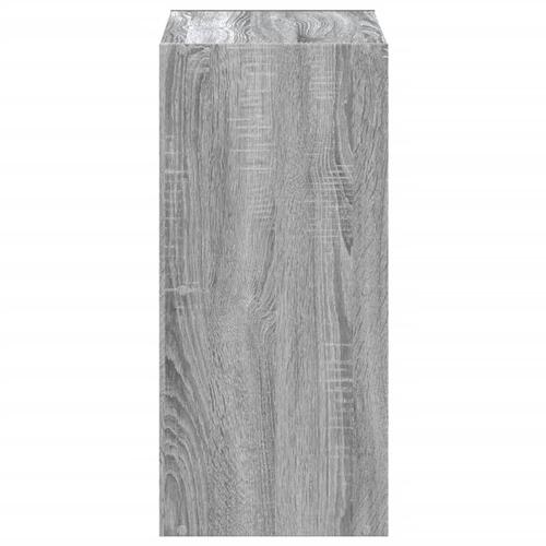 Skab 68,5x32x68,5 cm konstrueret træ grå sonoma-eg