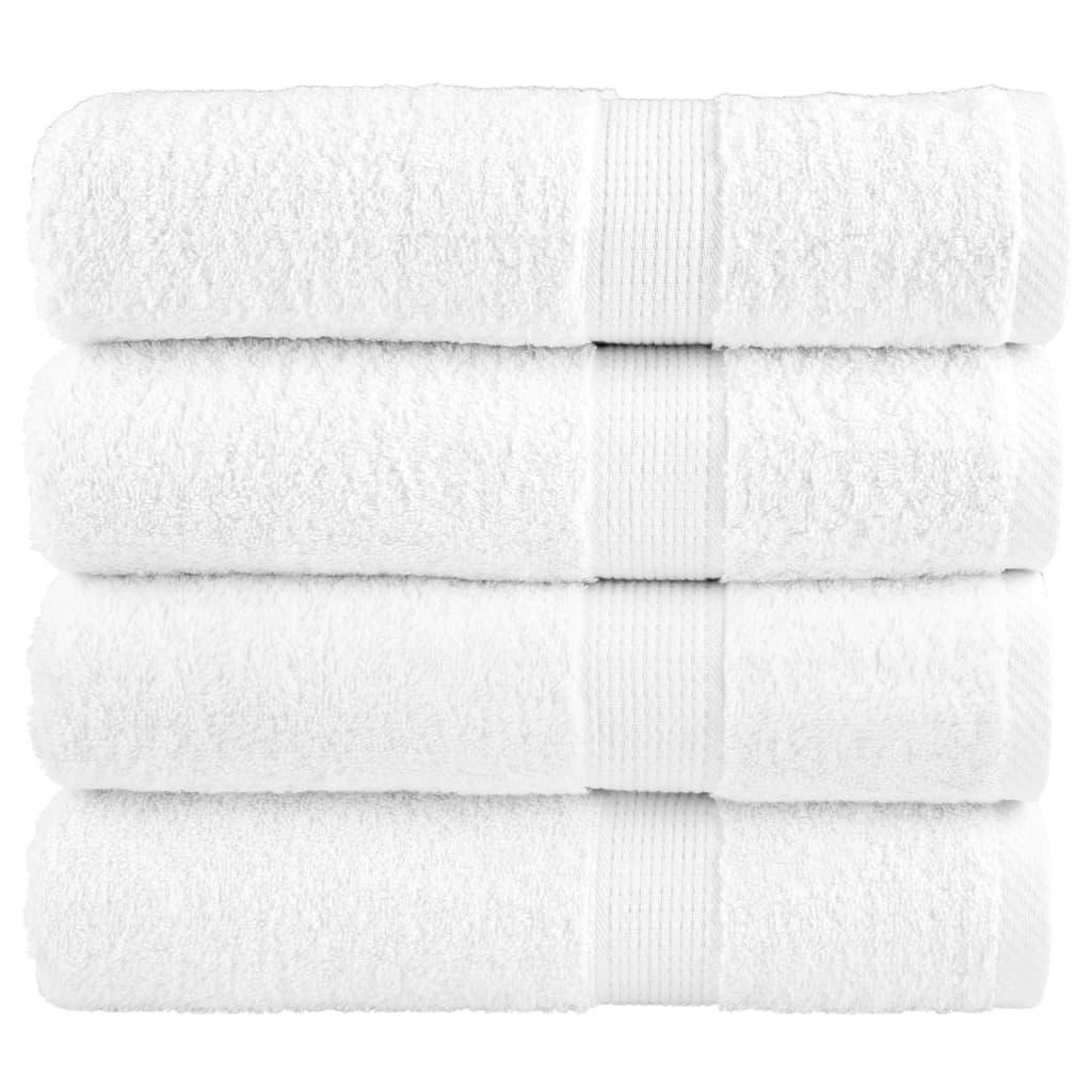 Håndklæder SOLUND 4 stk. Premium 70x140 cm 600 g/m2 hvid billede