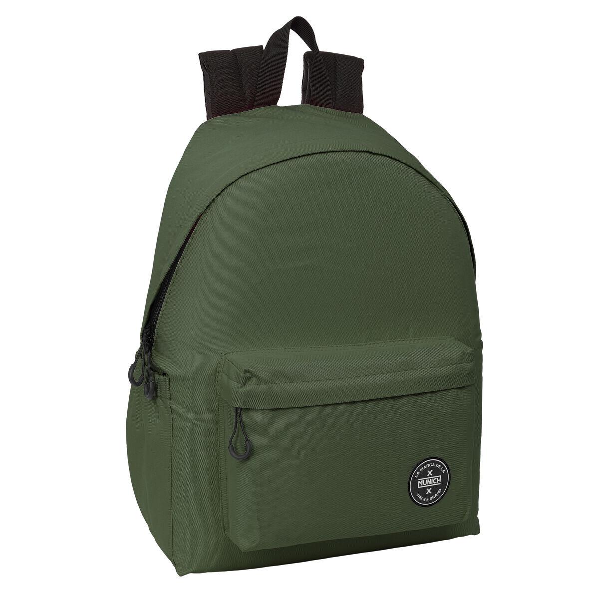 Munich laptop-rygsæk - Khaki, 31 × 43 × 13 cm (op til 14,1") billede