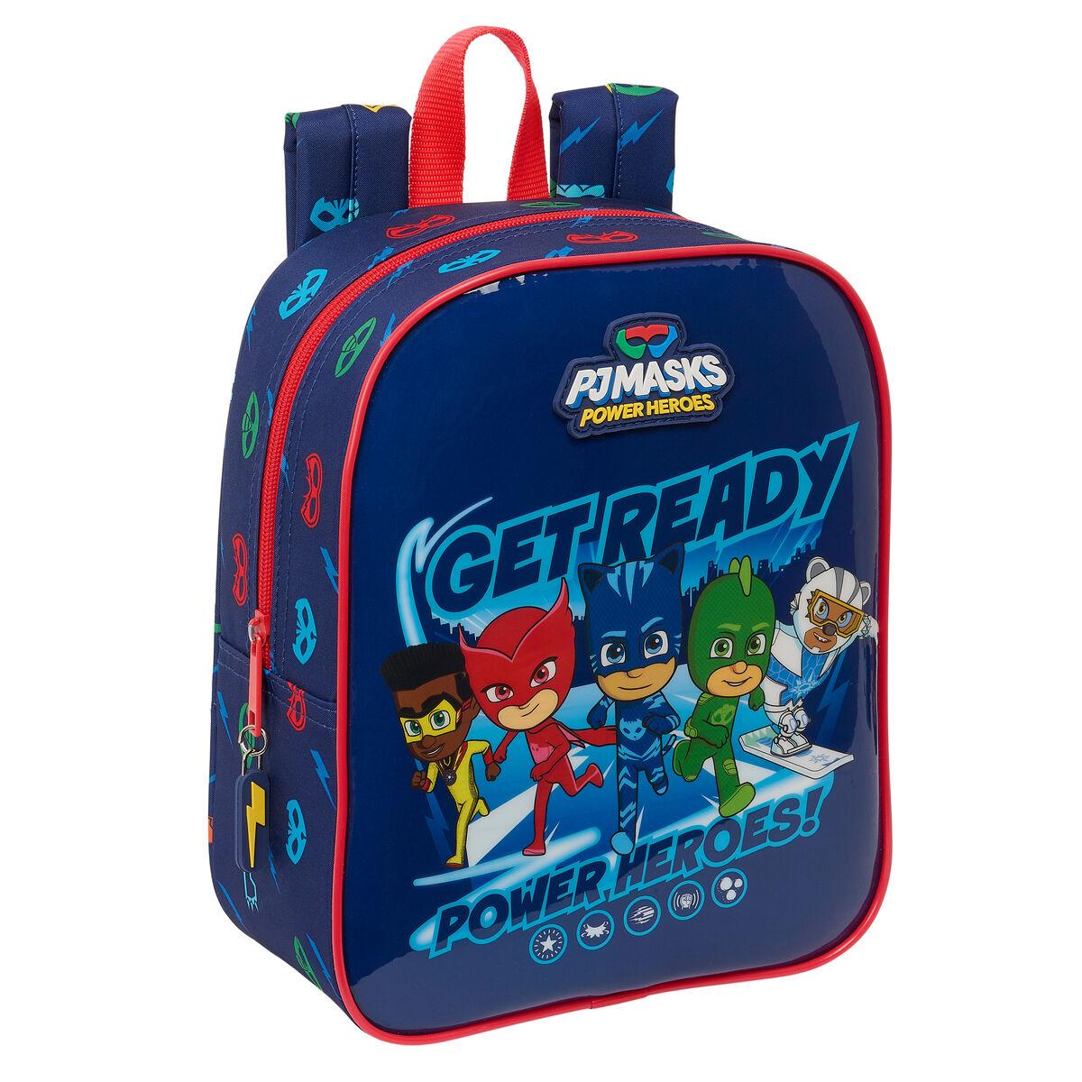 PJ Masks skoletaske - Ready, marineblå 22 × 27 × 10 cm