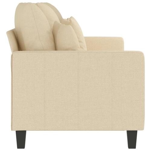3-personers sofa 180 cm stof cremefarvet