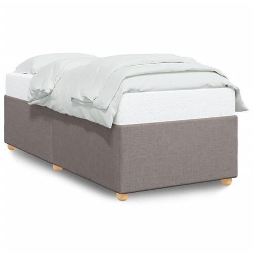 Sengeramme uden madras 90x190 cm stof gråbrun