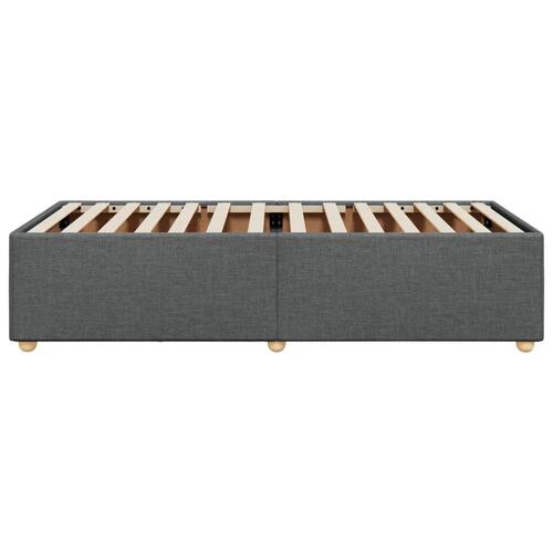 Sengeramme uden madras Mørkegrå 100x200 cm Stof