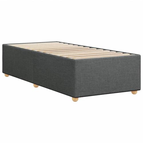 Sengeramme uden madras Mørkegrå 100x200 cm Stof