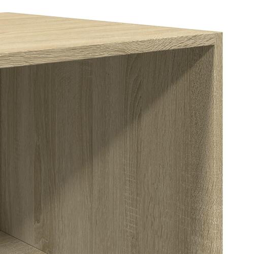 Klædeskab 80x50x200 cm konstrueret træ sonoma-eg