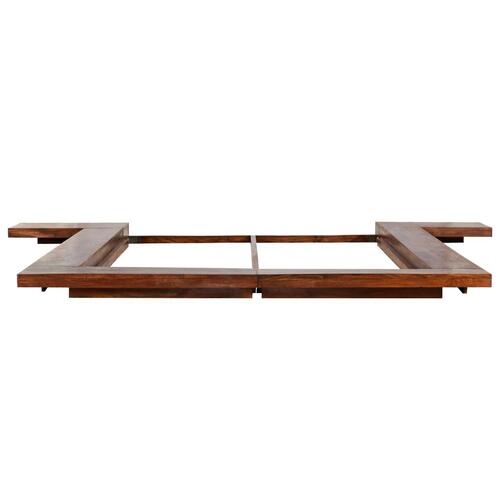 Futonsengestel japansk stil massivt træ 140 x 200 cm