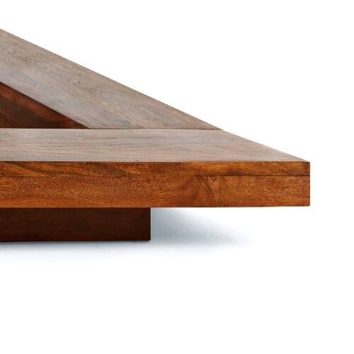 Futonsengestel japansk stil massivt træ 140 x 200 cm