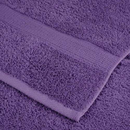 Gæstehåndklæder SOLUND - 4 stk. 30×50 cm, 600 g/m², lilla