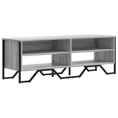 Tv-bord 122x34x41 cm konstrueret træ grå sonoma-eg