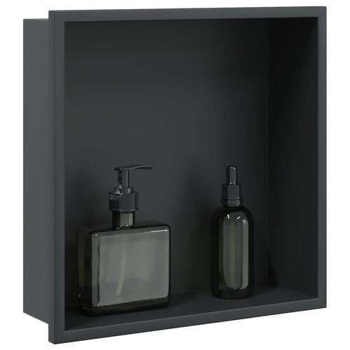 Brusehylde 32x32x9 cm rustfrit stil matsort