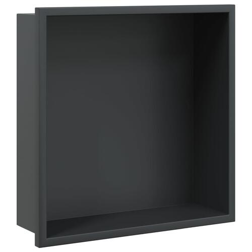Brusehylde 32x32x9 cm rustfrit stil matsort