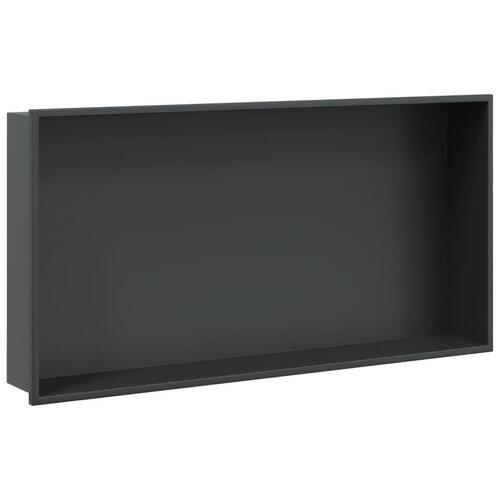 Brusehylde 62x32x9 cm rustfrit stil matsort