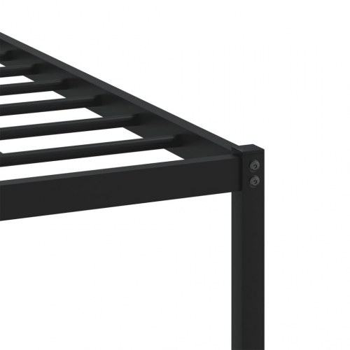 Sengeramme uden madras 120x200 cm metal røget egetræsfarve