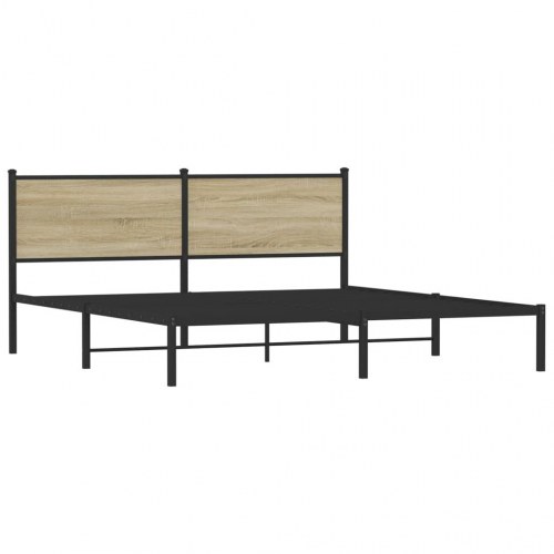Sengeramme uden madras 180x200 cm metal sonoma-eg