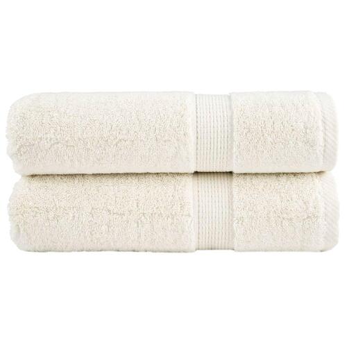 Håndklæder SOLUND 2 stk. Premium 70x140 cm 600 g/m2 cremefarvet
