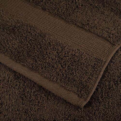 Vaskeklude 10 stk. Premium 30x30 cm 600 g/m2 100 % bomuld brun