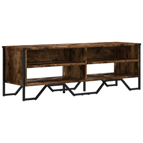 Tv-bord 122x34x41 cm konstrueret træ røget egetræsfarve