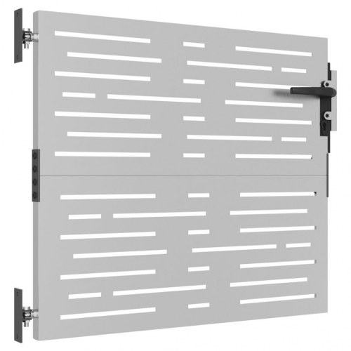 Havelåge 85×75 cm i cortenstål - firkantet, laserskåret design