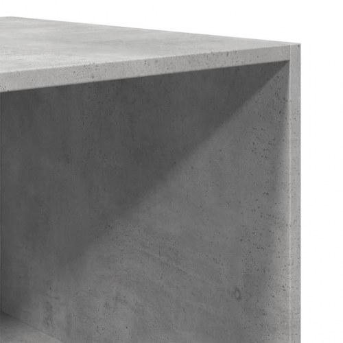 Klædeskab med 5 rum 80×50×200 cm - betongrå, konstrueret træ
