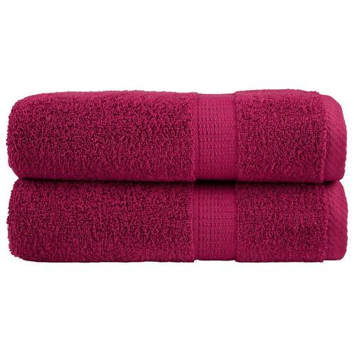 Badehåndklæder SOLUND 2 stk. Premium 100x150cm 600g/m2 bordeaux