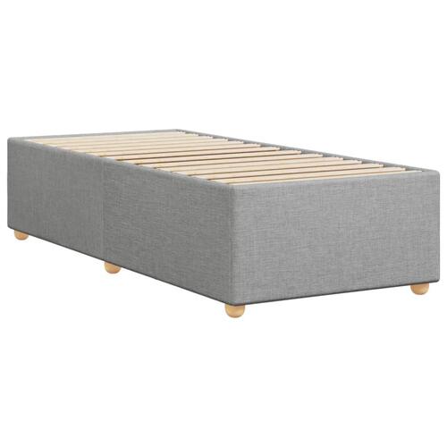 Sengeramme uden madras Lysegrå 90x190 cm Stof