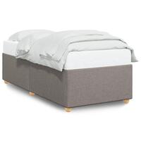 Sengeramme uden madras 90x200 cm stof gråbrun