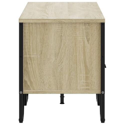 Tv-bord 122x34x41 cm konstrueret træ sonoma-eg