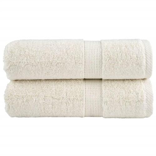 Håndklæder SOLUND 2 stk. Premium 30x30 cm 600 g/m2 cremefarvet