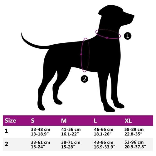 Hundesele med snor og halsbånd str. M justerbar brun